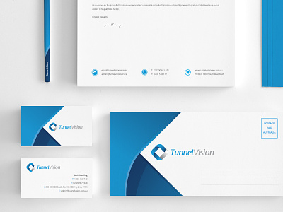 Tunnel Vision Stationery brand branding corporate corporate identity layout print stationery