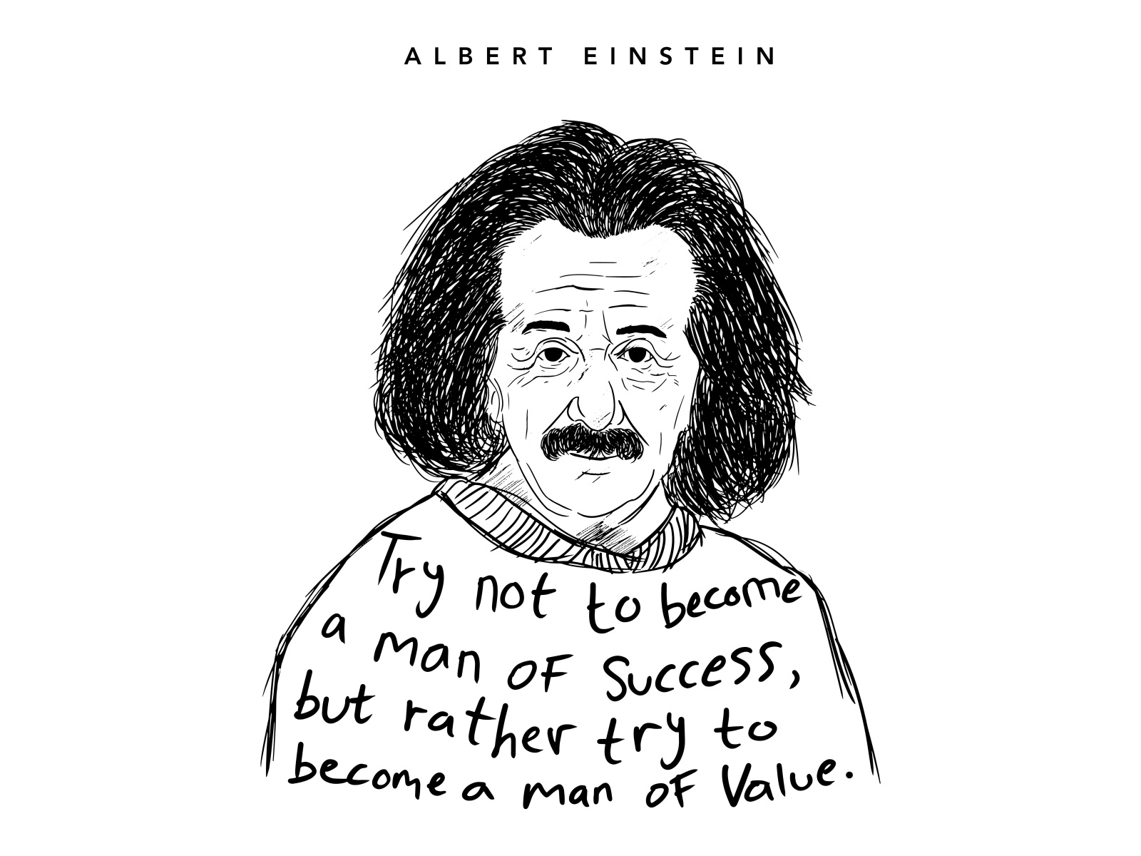 Albert Einstein by cipuy on Dribbble