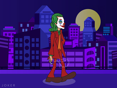 Joker art design flat illustration illustrator joker vector