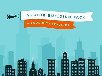 Lil Buildings vector silhouettes