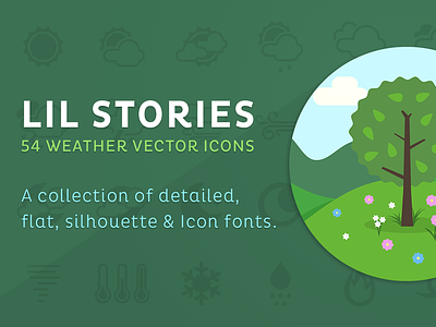 Lil Stories - Weather Icons creative market icons lil squid vector weather