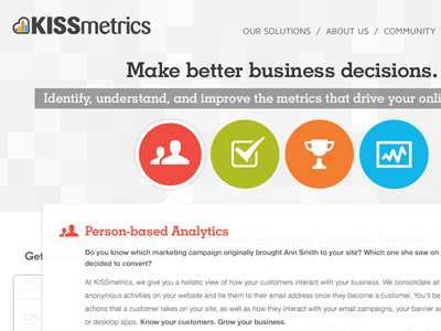 Sneak peek homepage kissmetrics