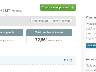 KISSmetrics dashboard work