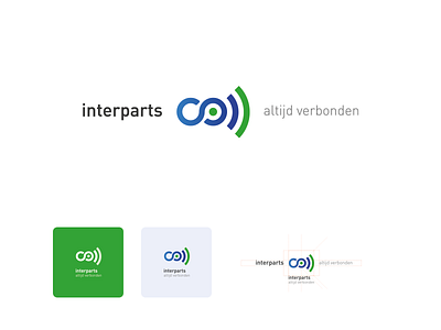 interparts logo connected infinite logo logo design logo mark