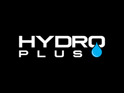 Hydro Plus branding logo typography vector