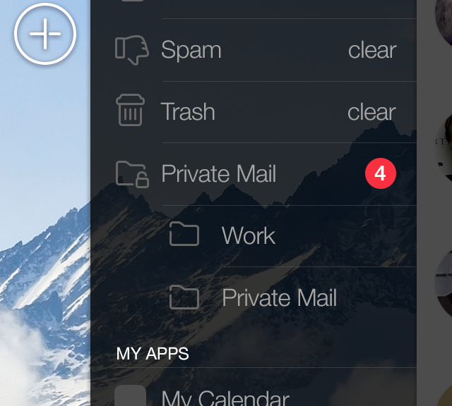 Mail App for iPhone Sidebar by on Dribbble