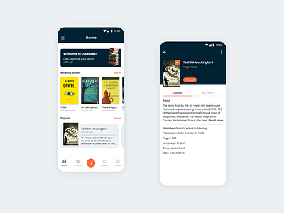 Library App 📖 app books library library app mobile mobile app ui ux