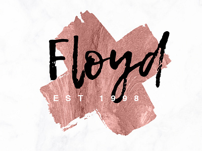Floyd boutique logo branding package creative logo custom logo design floral logo handwritten logo logo design rose gold logo signature logo simple logo