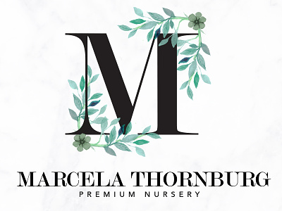 Marcela Thornburg boutique logo branding package creative logo custom logo design floral logo handwritten logo initials logo logo design signature logo simple logo