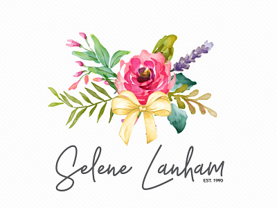 Selene Lanham boutique logo branding package creative logo custom logo design floral logo handwritten logo logo design signature logo simple logo