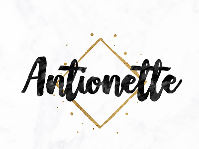 Antionette boutique logo branding package creative logo custom logo design floral logo handwritten logo logo design signature logo simple logo