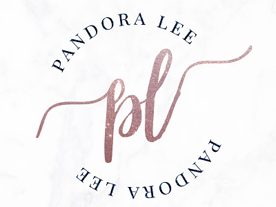 Pandora Lee boutique logo branding package creative logo custom logo design floral logo handwritten logo logo design signature logo simple logo