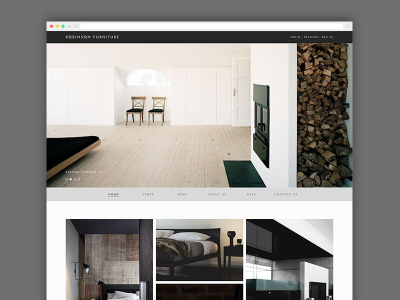 Robinson Furniture — Website updates by Ash Dowie on Dribbble