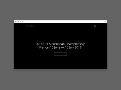 Nearly ready now — EuroTwenty16.com 2016 data digital euro football layout responsive sport web