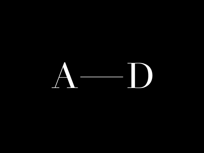 Personal logo 2017 ash dowie portfolio minimalist minimal mono typography type logo branding personal