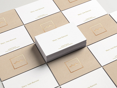 MB by The Gentry Business Cards brand branding business cards fashion foil blocking gold logo mark minimal stationery typography