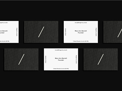 The Gentry Visual Identity — Textured Business Cards