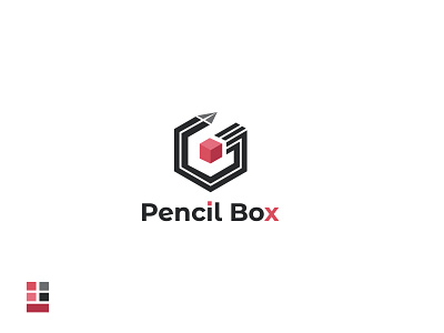 Pencil Box Logo. branding design logo logo design vector