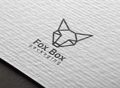 Fox Box Packaging logo branding design illustration logo logo design