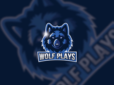 Wolf Mascot gaming logo branding design illustration logo logo design typography vector