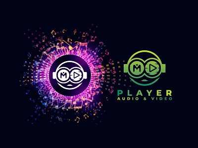 Player Logo for mobile app. app branding design illustration logo logo design ui vector