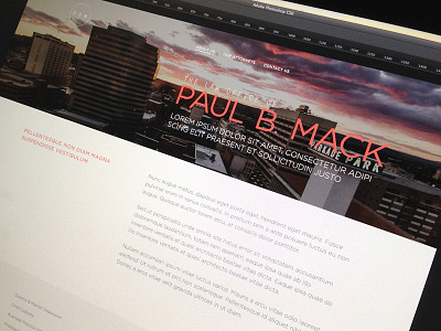 The Law Office of Paul B. Mack business design flat law firm minimal responsive rwd spokane ui ux web web design