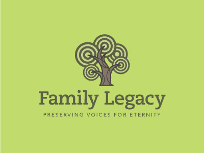 Logo - Family Legacy branding design family family tree identity logo sound sound waves tree waves