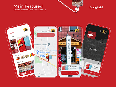 Map App animation app branding design graphic design illustration minimal ui uidesign ux