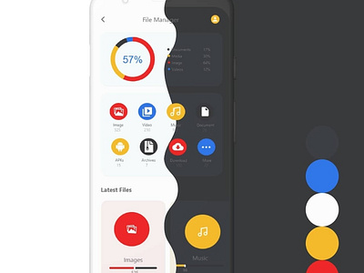 File Manager UI Design app branding design graphic design illustration minimal ui uidesign ux