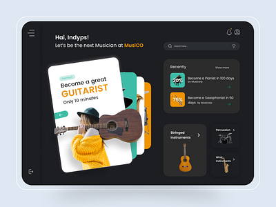 Music Course Website Design