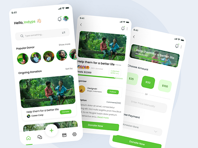 Donation Apps UI Design