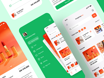 E-commerce App UI Design app branding design graphic design illustration minimal ui uidesign ux