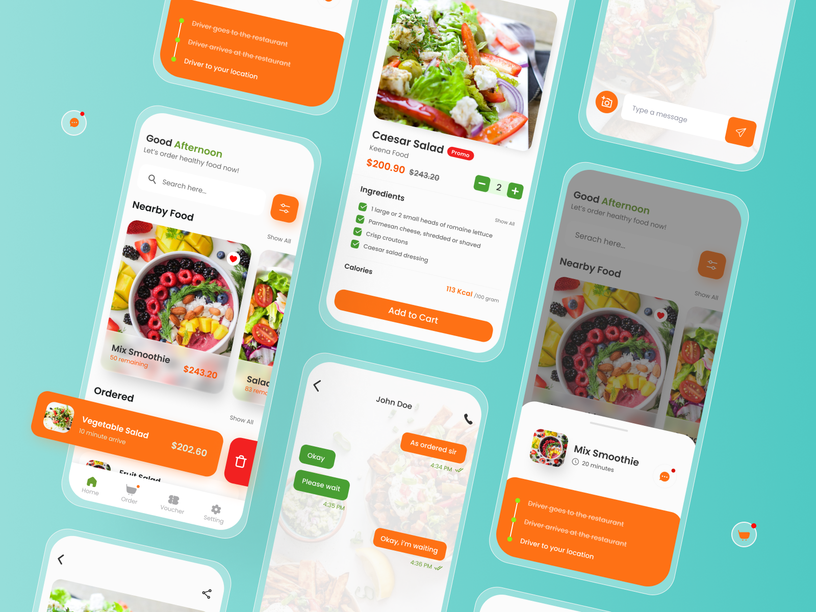 Healthy Food Delivery App by Indriyani Puspita on Dribbble