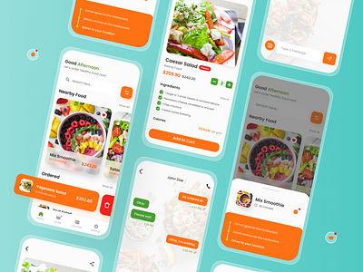 Healthy Food Delivery App app chat delivery design exploration food healthy mobile order ui uidesign uiux uxui