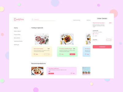 Candystore app commercial design dessert iceccream illustration ios design typography ui ui design user experience userinterface ux uxdesign web webdesign