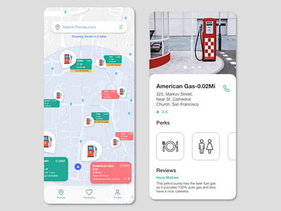 PetrolMap app branding commercial design illustration ios design location map navigation petrol ui ux web