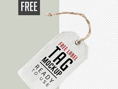 Garments Label Tag Mockup - FREEBIE