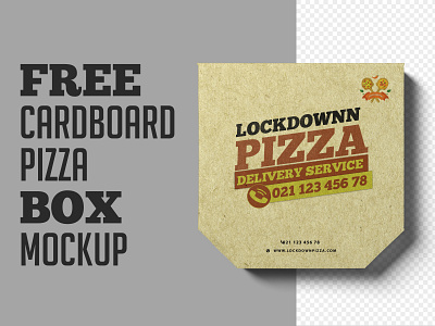 Pizza Box Mockup - FREEBIE
