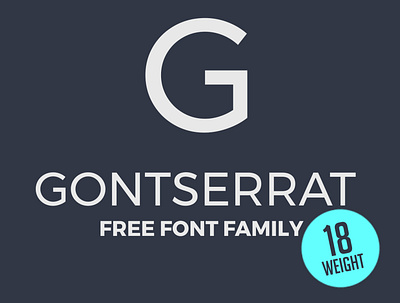 Free Gontserrat Serif Font branding download font font design font family free font freebie lettering sans serif typography