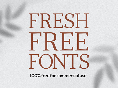 Freshest Free Fonts (20) Fonts