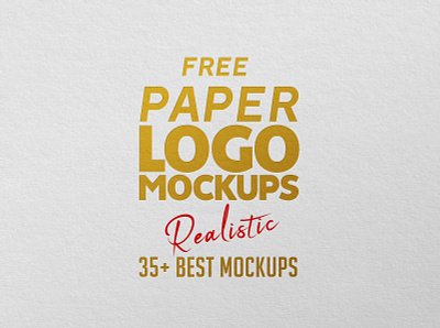 Paper Logo Mockups - FREE branding free psd files free psd mockups logo mockup mockup template paper mockup psd template visual identity