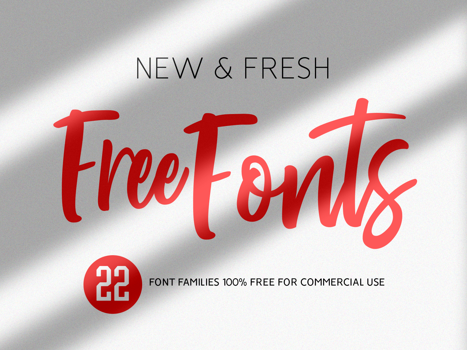 Free Fonts - New & Fresh Fonts by Graphic Design Junction on Dribbble