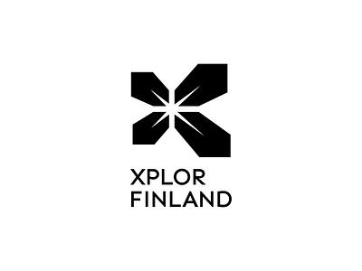 XplorFinland Logo Option 3 branding design finland flag identity logo mark star symbol