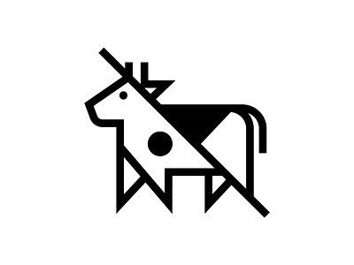 No Cow icon branding cow design icon identity illustration milk symbol vector