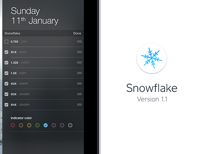 Snowflake just got more awesome! android app converter density ios mac osx pixel snowflake widget yosemite