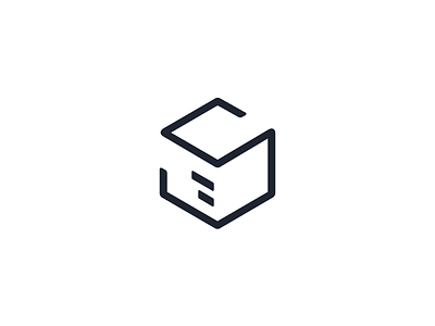 Stuart Logo box delivery logo package service simple stuart