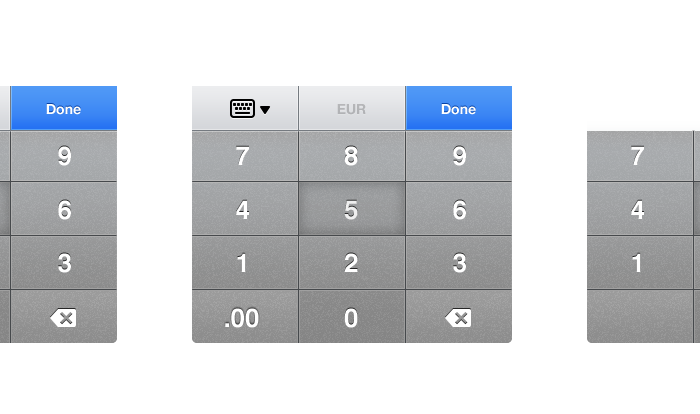 Numeric keyboard by Rok Benedik on Dribbble