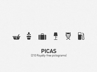PICAS icons released benedik black grey icons illustrator ipad iphone picas pictograms rok vector