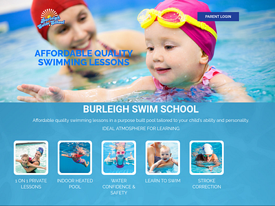 burleighswimschool css design html jquery ui laravel php ui ux web website