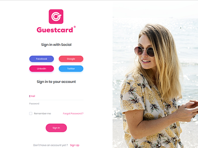 guestcard css design html jquery ui laravel php ui ux web website